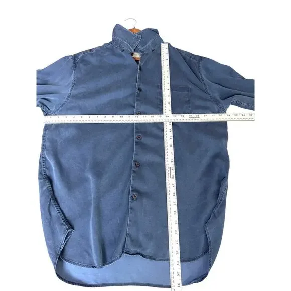 Tommy Bahama Men'S Silk+ Wool Button down Shirt XL Quiet Luxury Corpcore - Picture 5 of 5